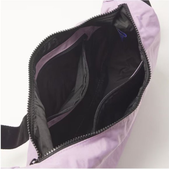 NWT BAGGU Medium Crescent Bag, Lavender - Picture 3 of 6